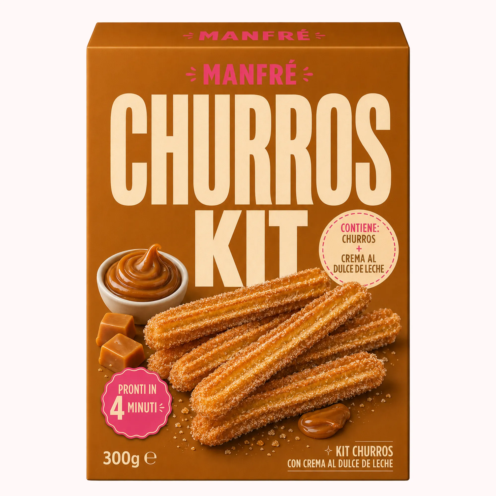 Manfrè Churros Kit Dulce de Leche