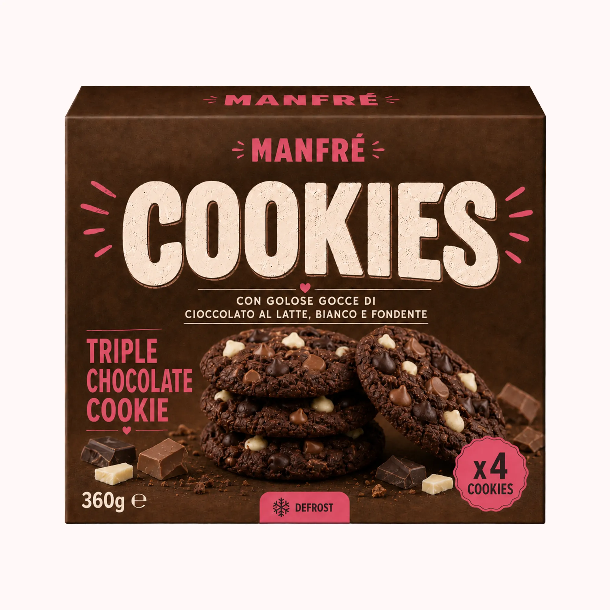 Manfrè Cookies Triplo Cioccolato