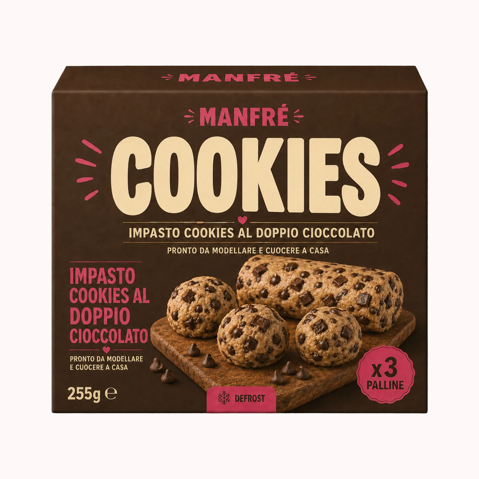 Manfrè Impasto Cookies Doppio Cioccolato