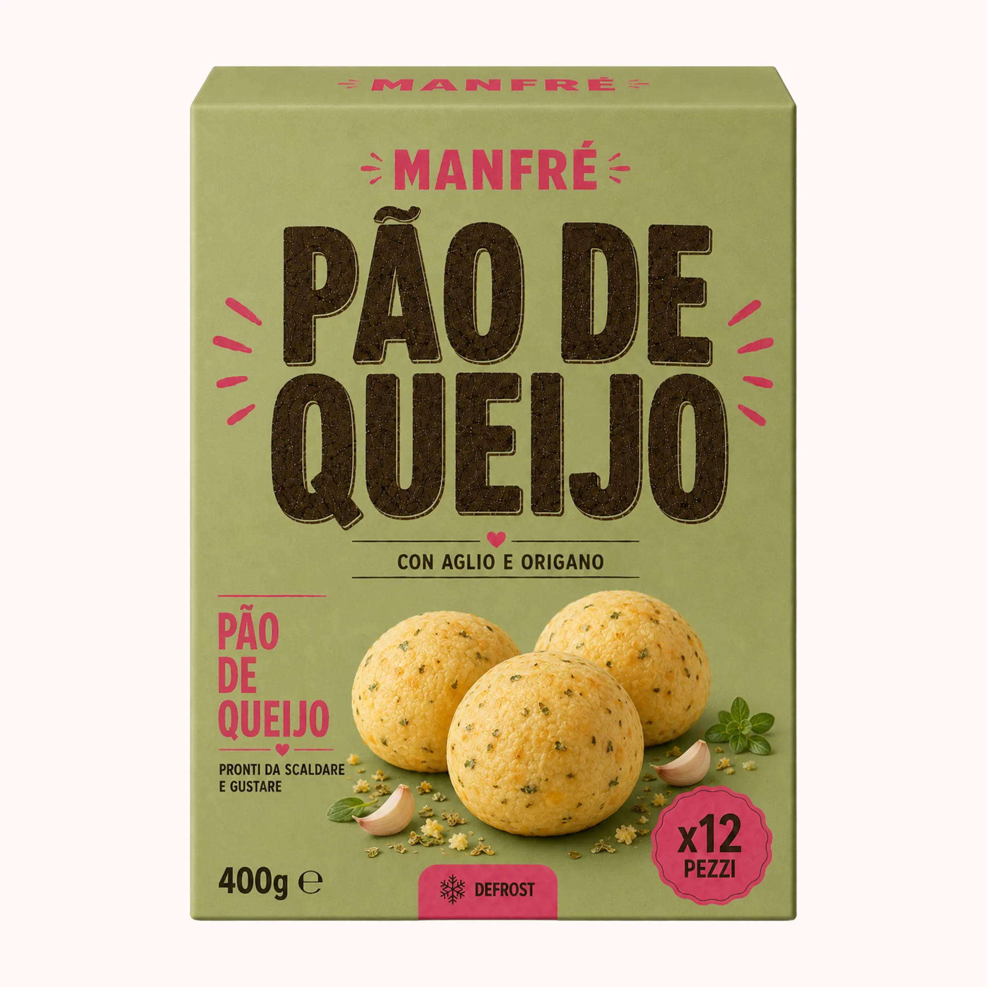 Manfrè Pão de Queijo Aglio e Origano